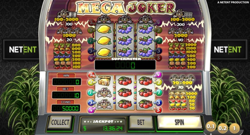 NETENT(ネットエント):クラシックスロット「Mega Joker(メガ・ジョーカー)」