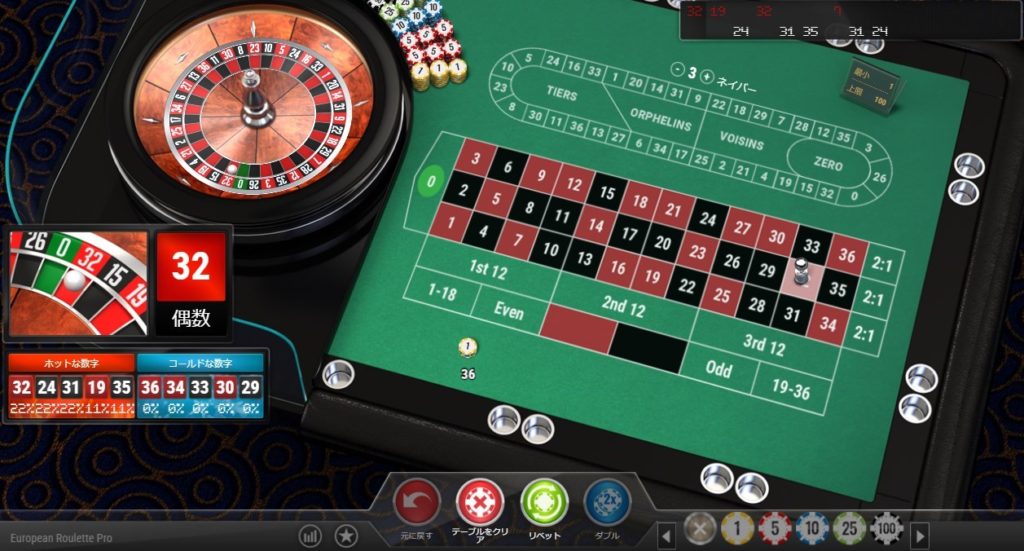 Royal Panda (ロイヤルパンダカジノ):European Roulette Pro
