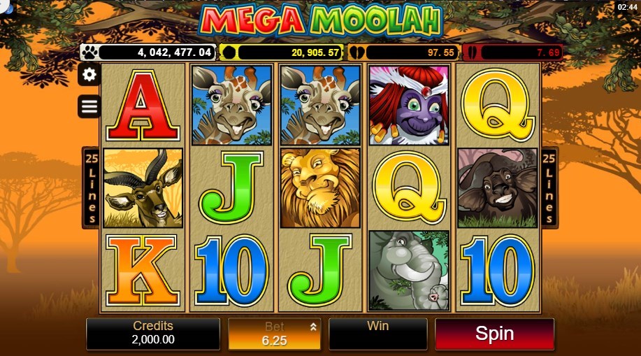 Lucky Niki (ラッキーニッキーカジノ):MEGA MOOLAH(メガ・ムーラ)