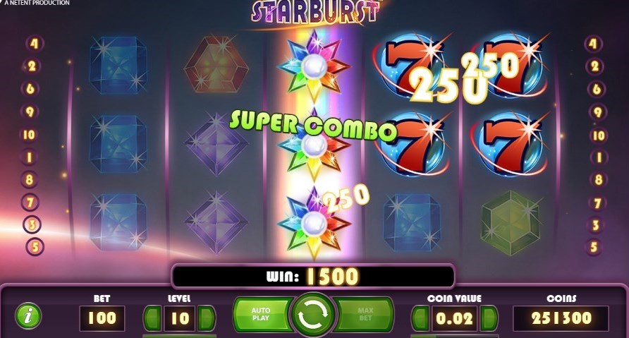 Lucky Niki (ラッキーニッキーカジノ):STARBURST(スターバースト)