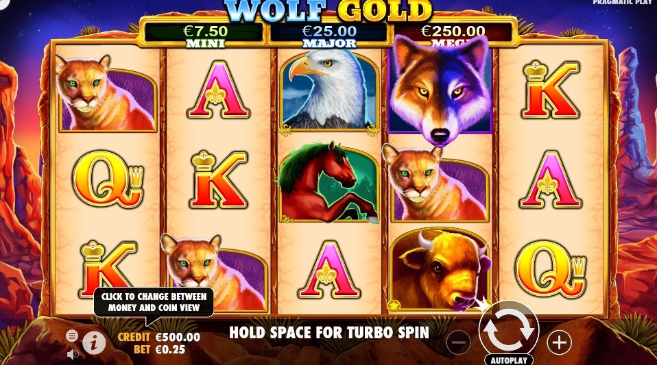 Lucky Niki (ラッキーニッキーカジノ):WOLF GOLD(ウルフ・ゴールド)