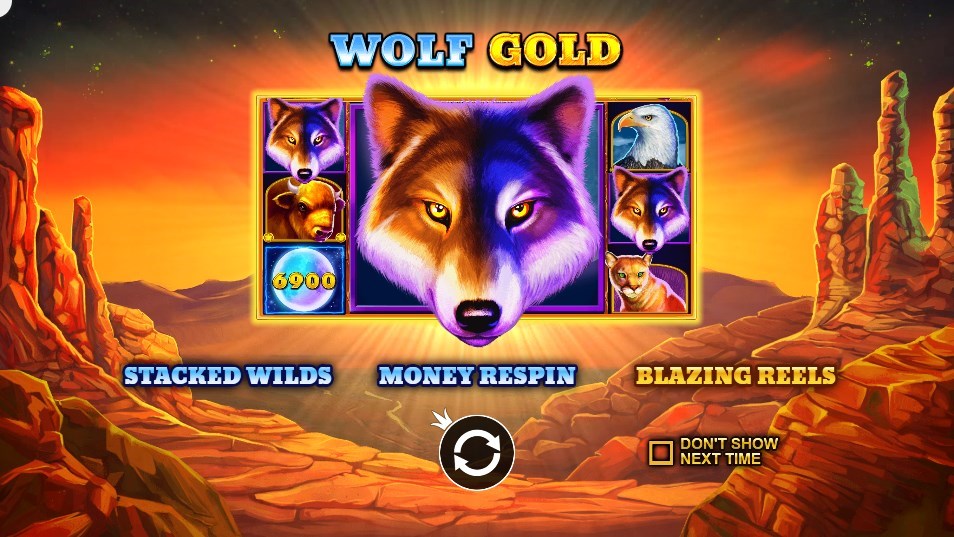 Lucky Niki (ラッキーニッキーカジノ):WOLF GOLD(ウルフ・ゴールド)