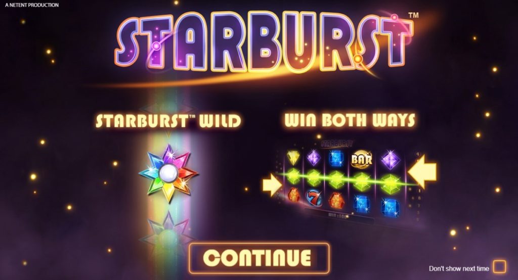 bitstarz （ビットスターズ）：Starburst（スターバースト）