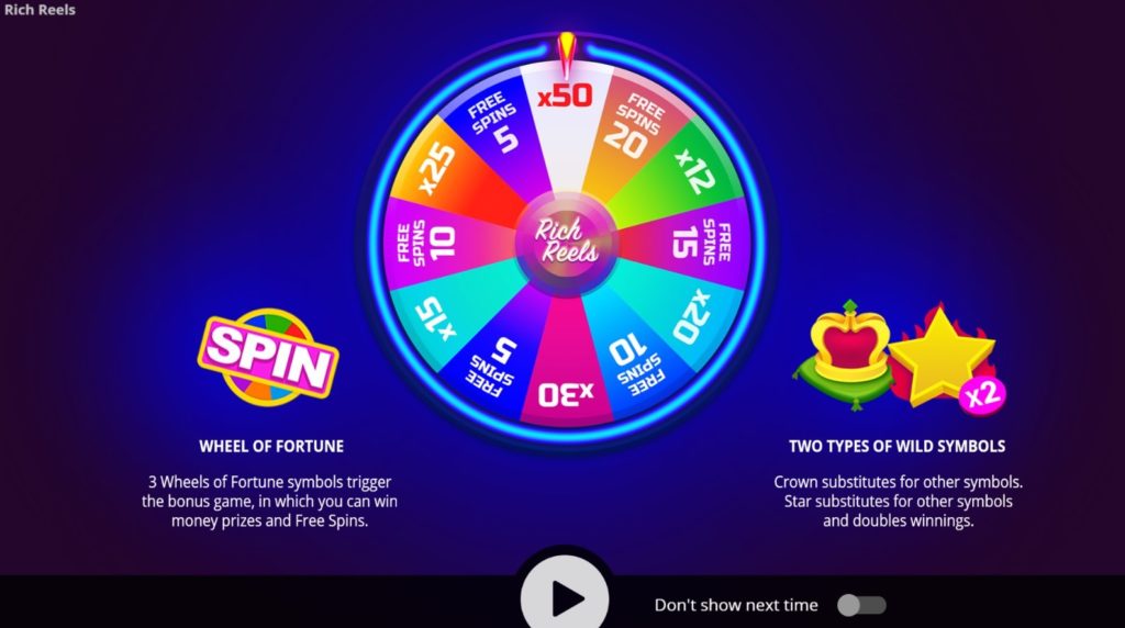 Rich Reels:Bonus roulette(ボーナスルーレット)