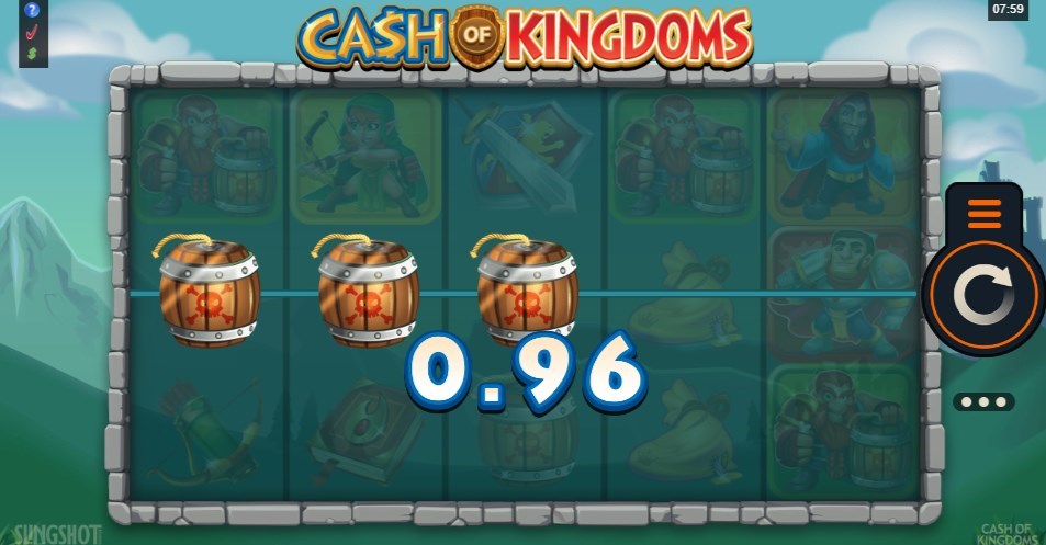 Cash of Kingdoms：ペイライン上に左から揃えたシンボルに配当！
