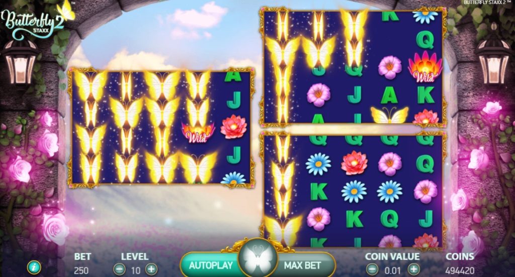 Butterfly Staxx 2:3画面のリスピン