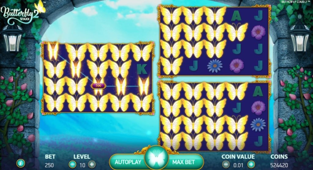 Butterfly Staxx 2:3画面のリスピン