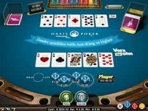 オアシスポーカープレイ画面1