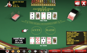 カリビアンスタッドポーカープレイ画面3