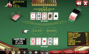 カリビアンスタッドポーカープレイ画面4