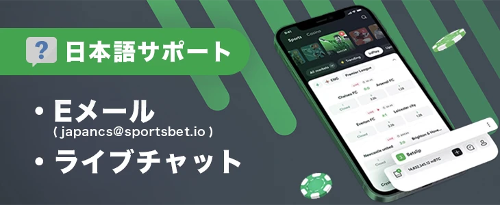 スポーツベットアイオーの日本語カスタマーサポート