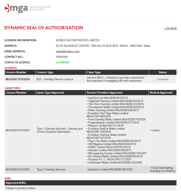 コンクエスタドール　ライセンス