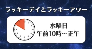 双子座のラッキーデイ（日にち）とラッキーアワー（時間）