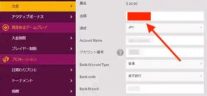 ラッキーニッキーカジノの出金方法
