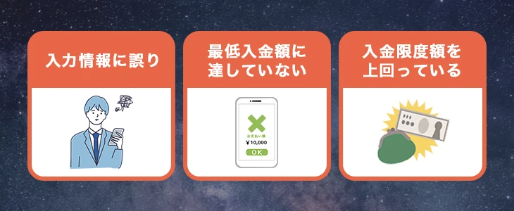 ボンズカジノで入金できない時の原因と解決法