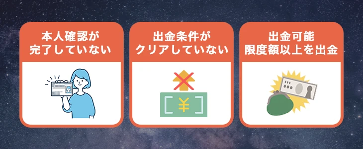 ボンズカジノで出金ができない時の原因と対処法