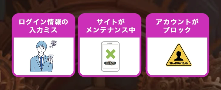 ジョイカジノにログインできない時の対処法