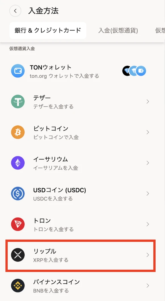 ビットカジノアイオーにリップルで入金