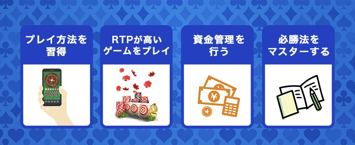 オンラインカジノで勝つための戦略・攻略法