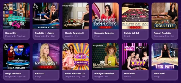 ミルキーウェイカジノのライブカジノゲーム